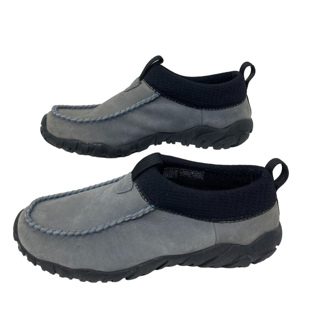 Teva Womens ORAIBI 8853 Gray Black‎ Waterproof Suede Leather Slip-Ons Size 6